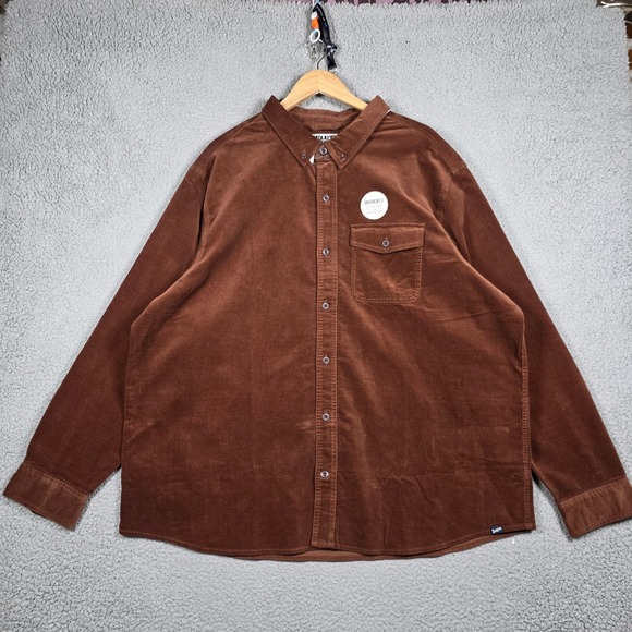 Duluth Pack Other - Duluth Trading Co Shirt Mens Size 2XL Brown Corduroy Standard Untucked Fit NWT